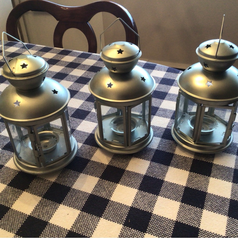 Silver Star Lantern Set